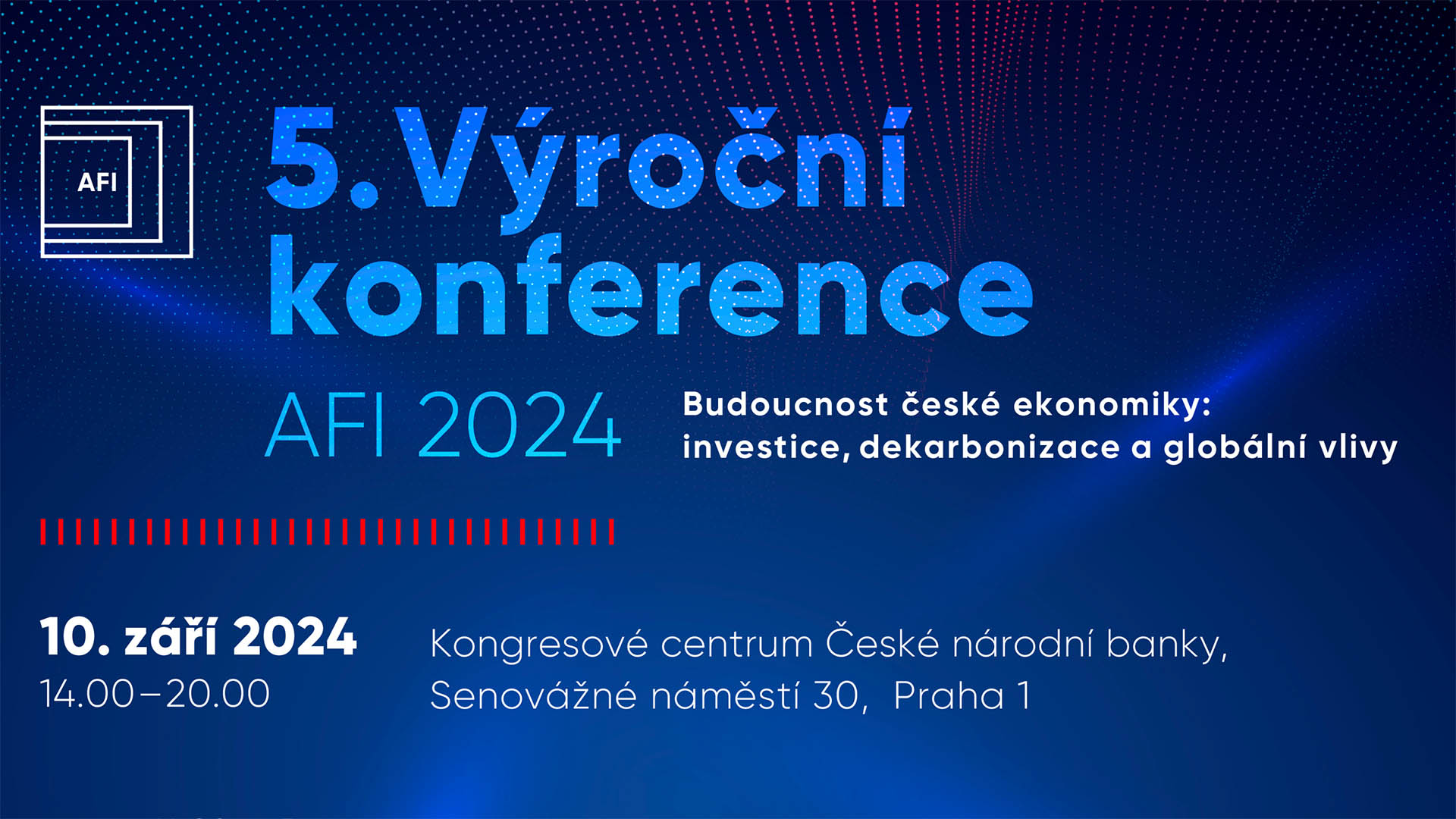 V ČNB proběhl 5. ročník Výroční konference Sdružení pro zahraniční investice – AFI. Sdružení zveřejnilo výsledky Průzkumu podnikatelského prostředí ČR a ocenilo inovativní společnosti