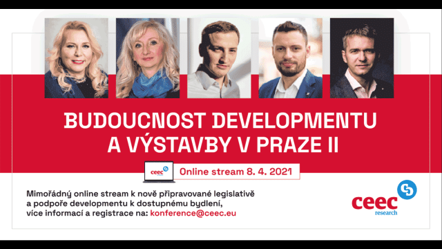 Aktuality - Budoucnost developmentu a výstavby v Praze II, 8.4.2021, online stream od 13:00